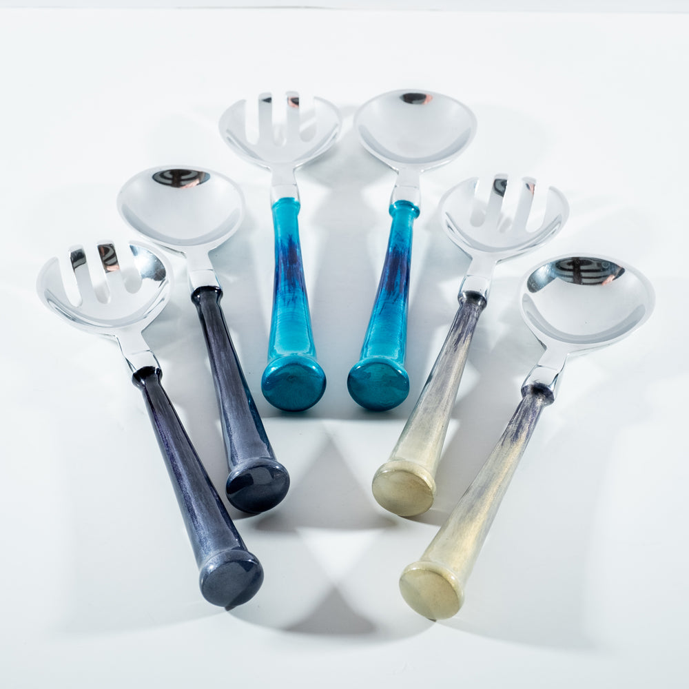 Brushed Salad Servers