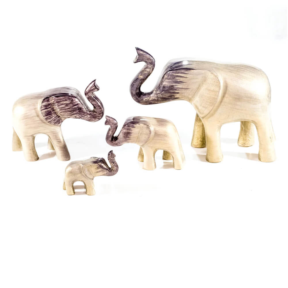 Brushed Silver Elephant Trunk Up | XL | Red Lobster Gallery 