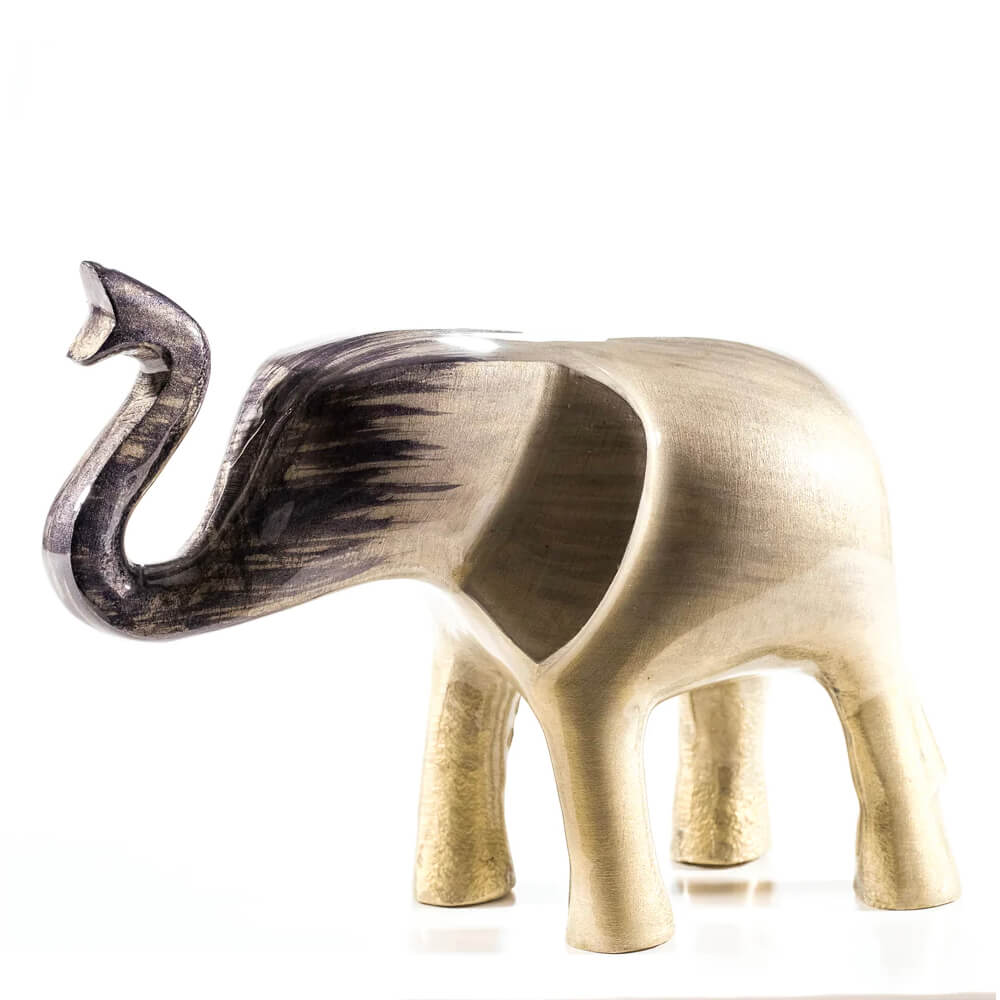 Brushed Silver Elephant Trunk Up | XL | Red Lobster Gallery 