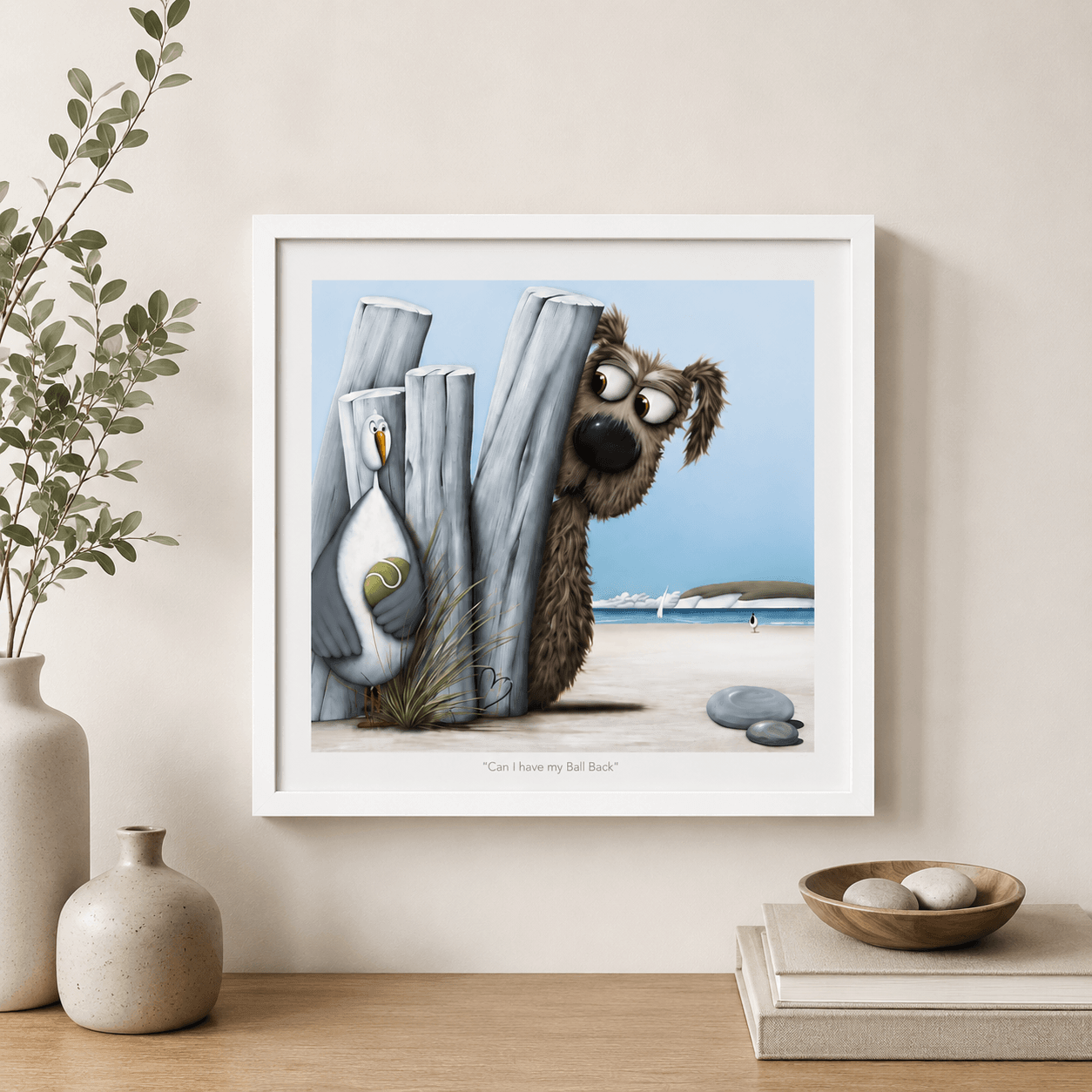 Can I have my Ball Back | Framed Print by Simon Clarke