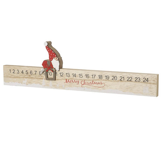 Wooden Gnome Advent Ruler