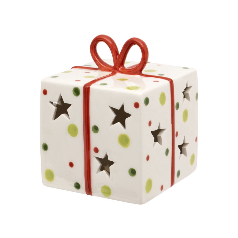Christmas Gift Box LED Tea Light Holder