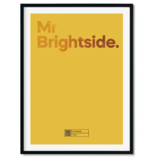 Mr Brightside | A3 Streamable Music Poster