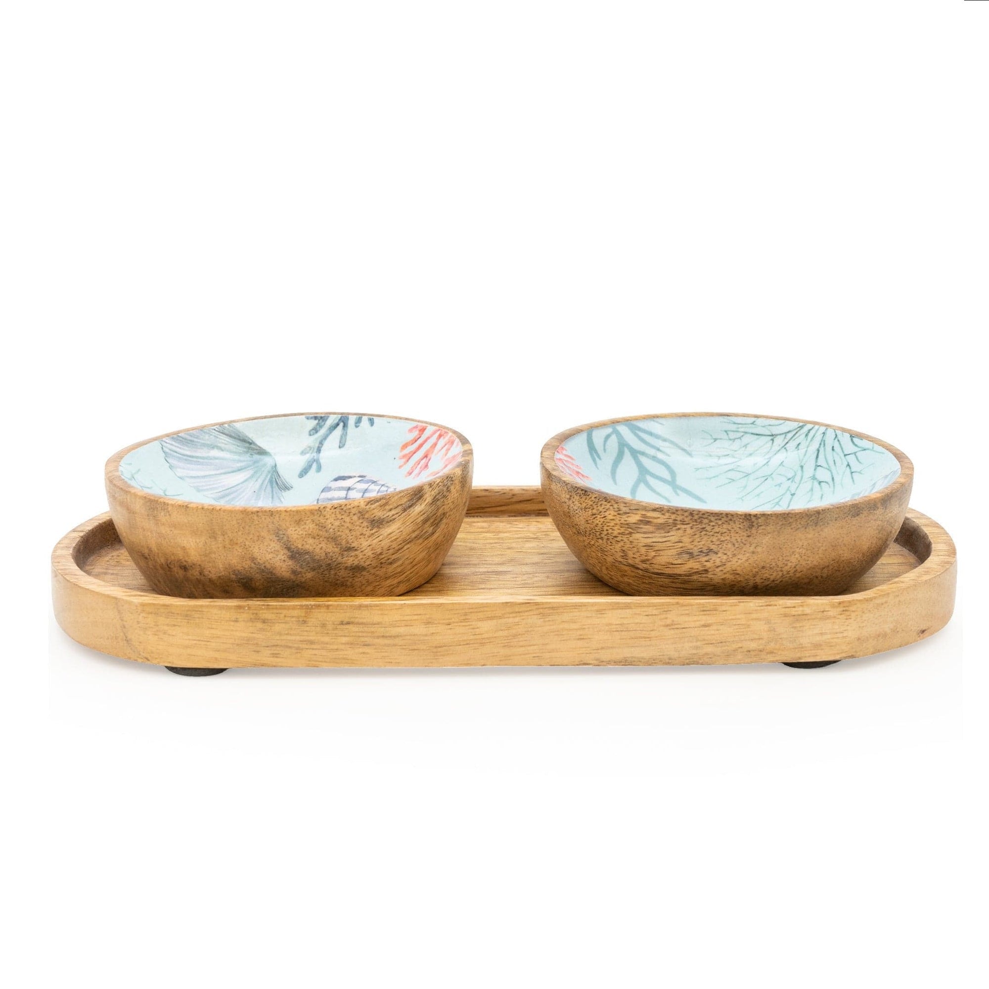 Coastal Dipping Bowls & Tray Set