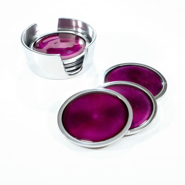 Aluminium Coaster Set