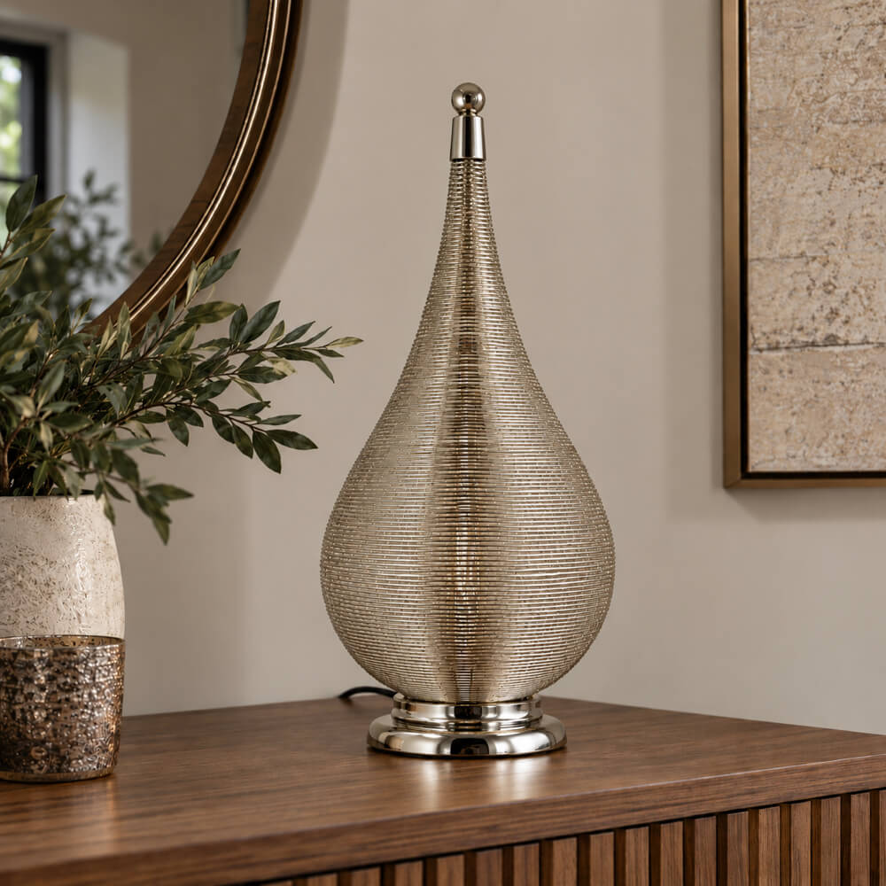 Teardrop Coil Table Lamp
