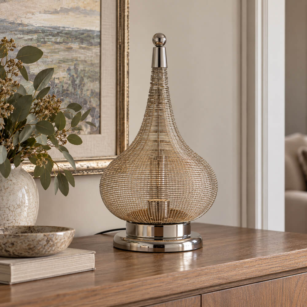 Teardrop Coil Table Lamp