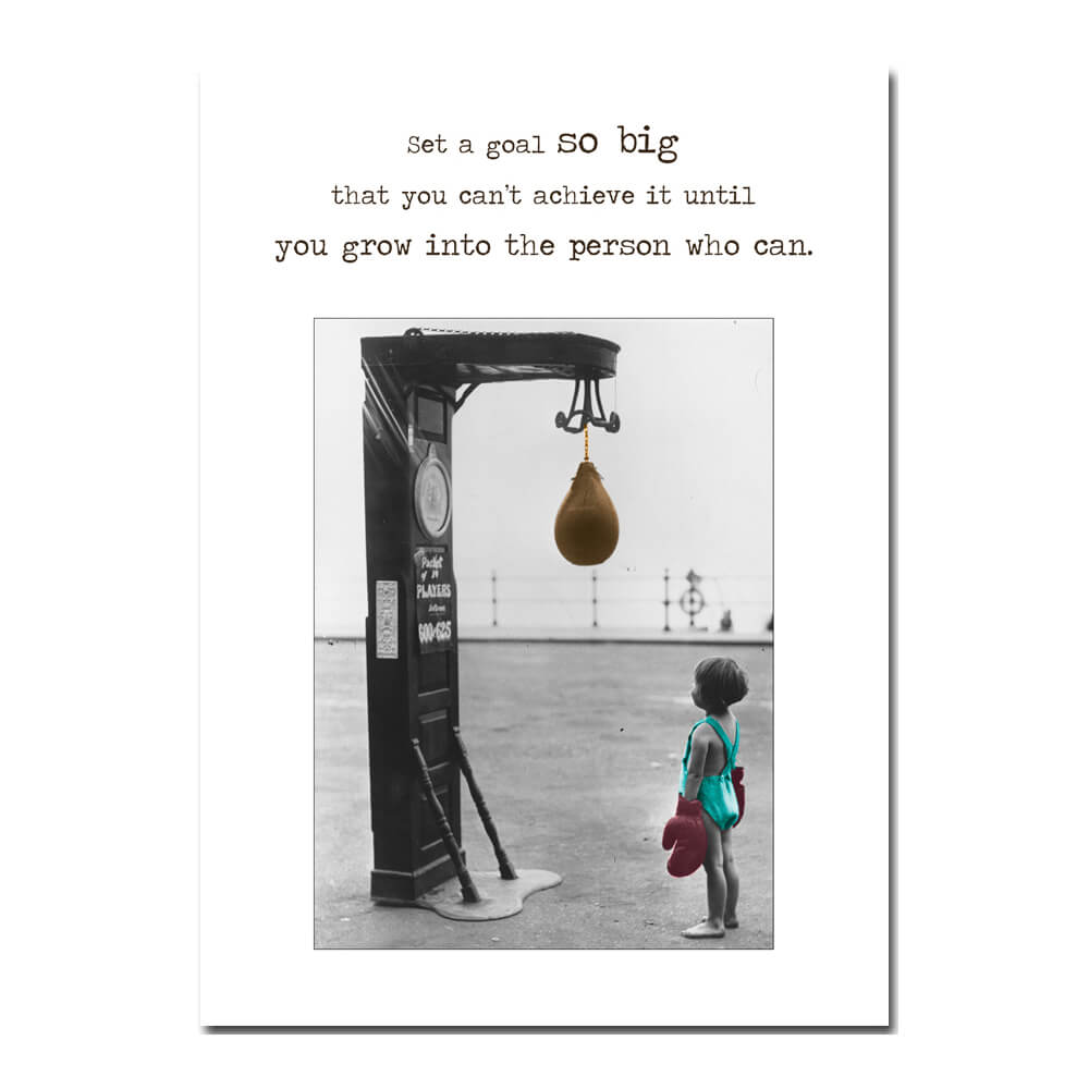 Set A Goal So Big | Card