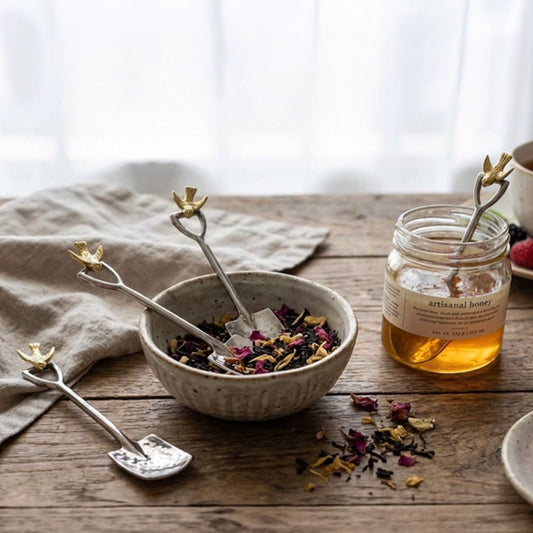 Spade & Swallow Coffee Spoons | Set of Four