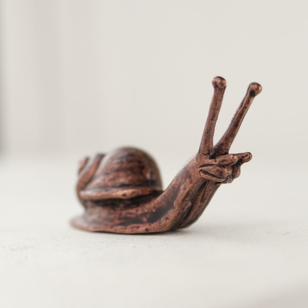 Bonsai Bronze Large Snail