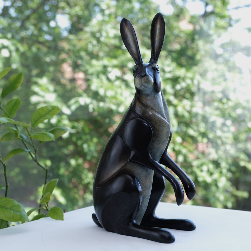 Lookout Hare | Large Bronze Sculpture by David Meredith – Limited Edition