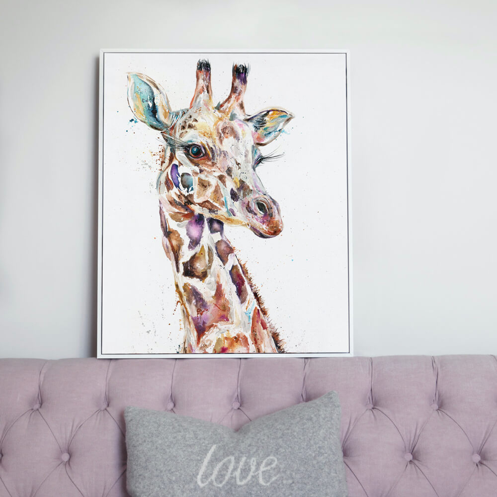 Diva | Framed Canvas Print Wall Art by Nicola Jane Rowles