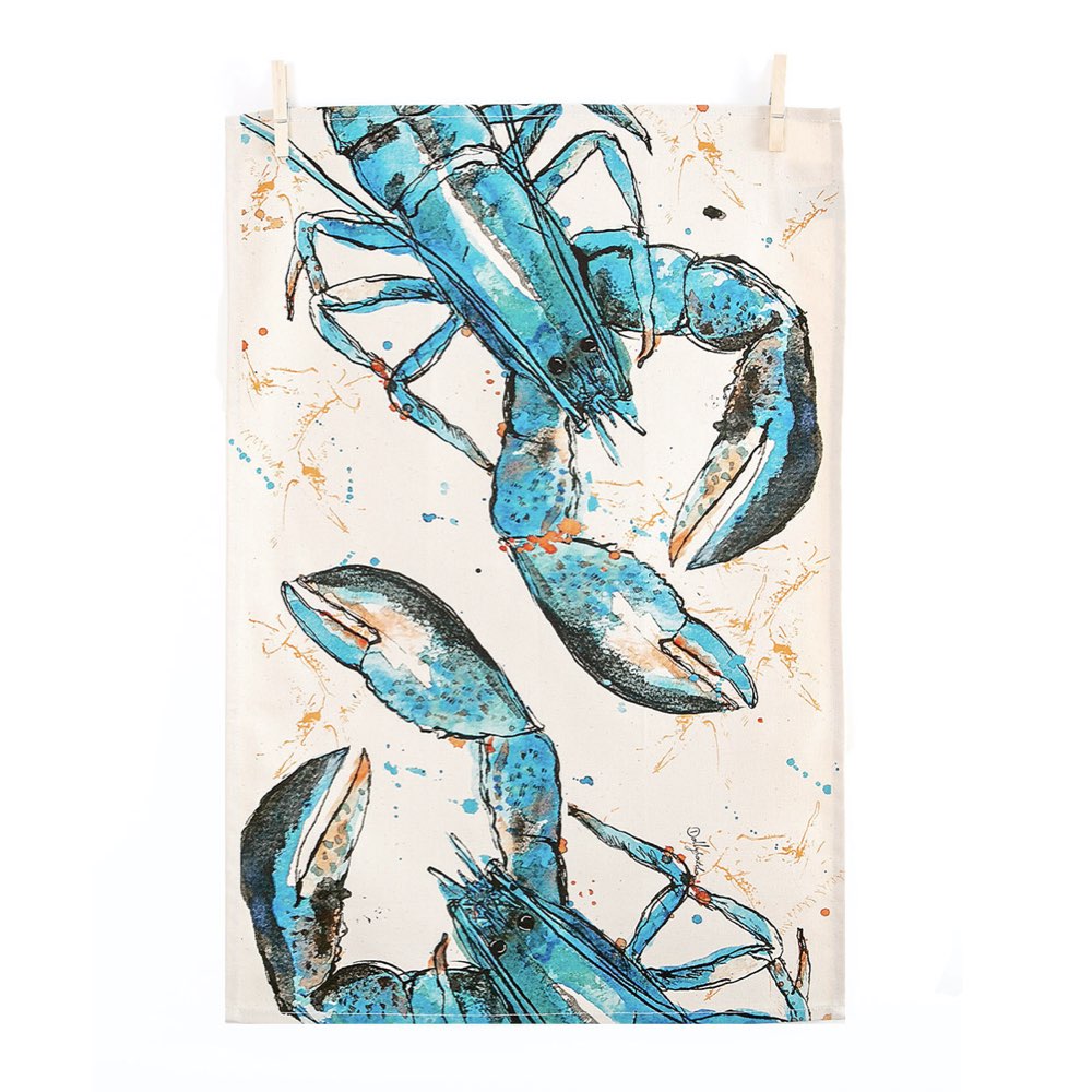 Blue Lobster Tea Towel | Red Lobster Gallery