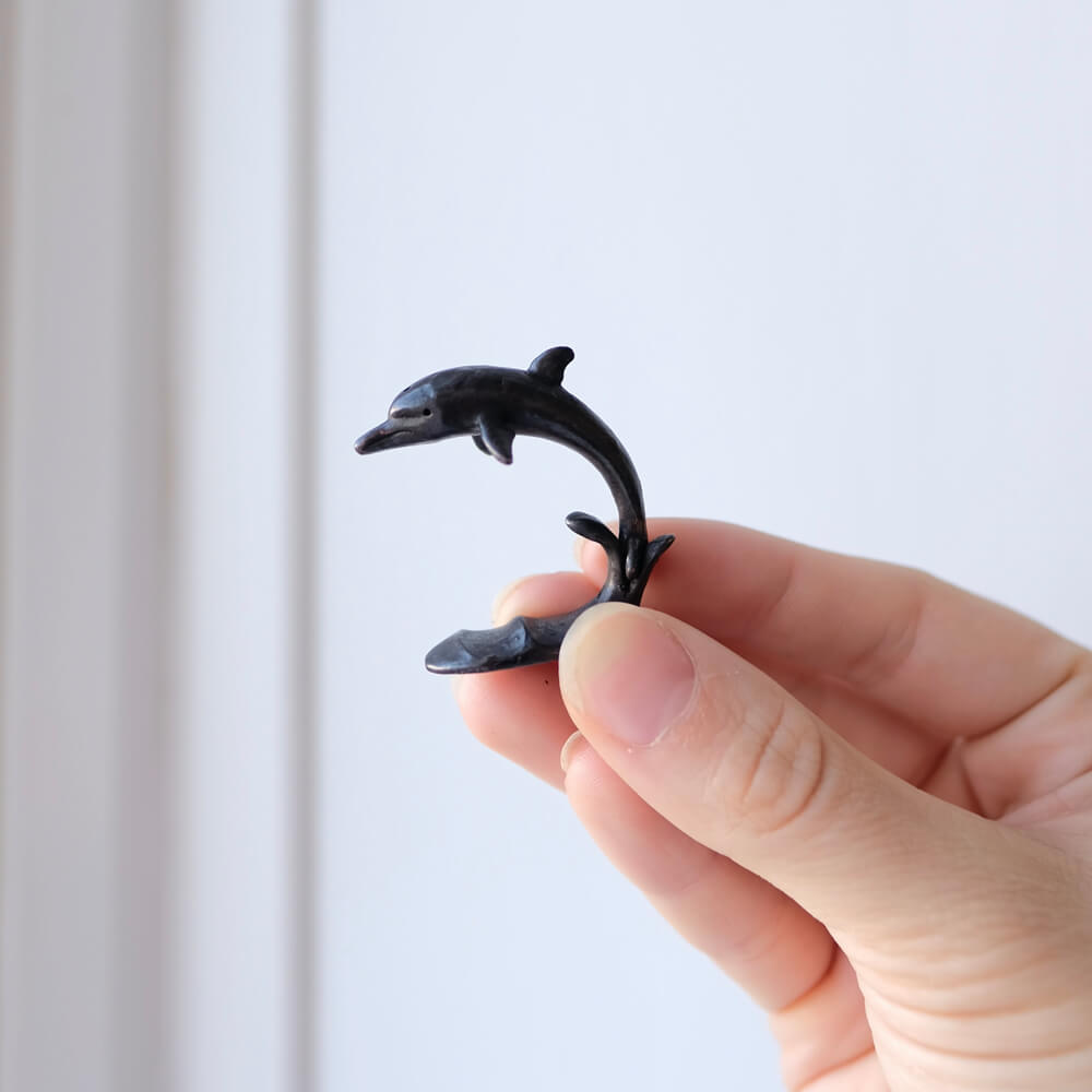 Bonsai Bronze Dolphin