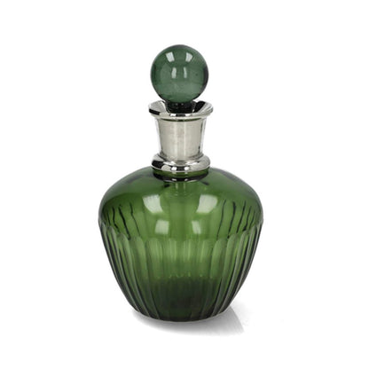 Emerald Glass Brandy Decanter