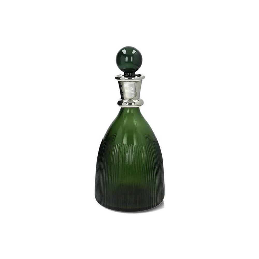Emerald Glass Port Decanter