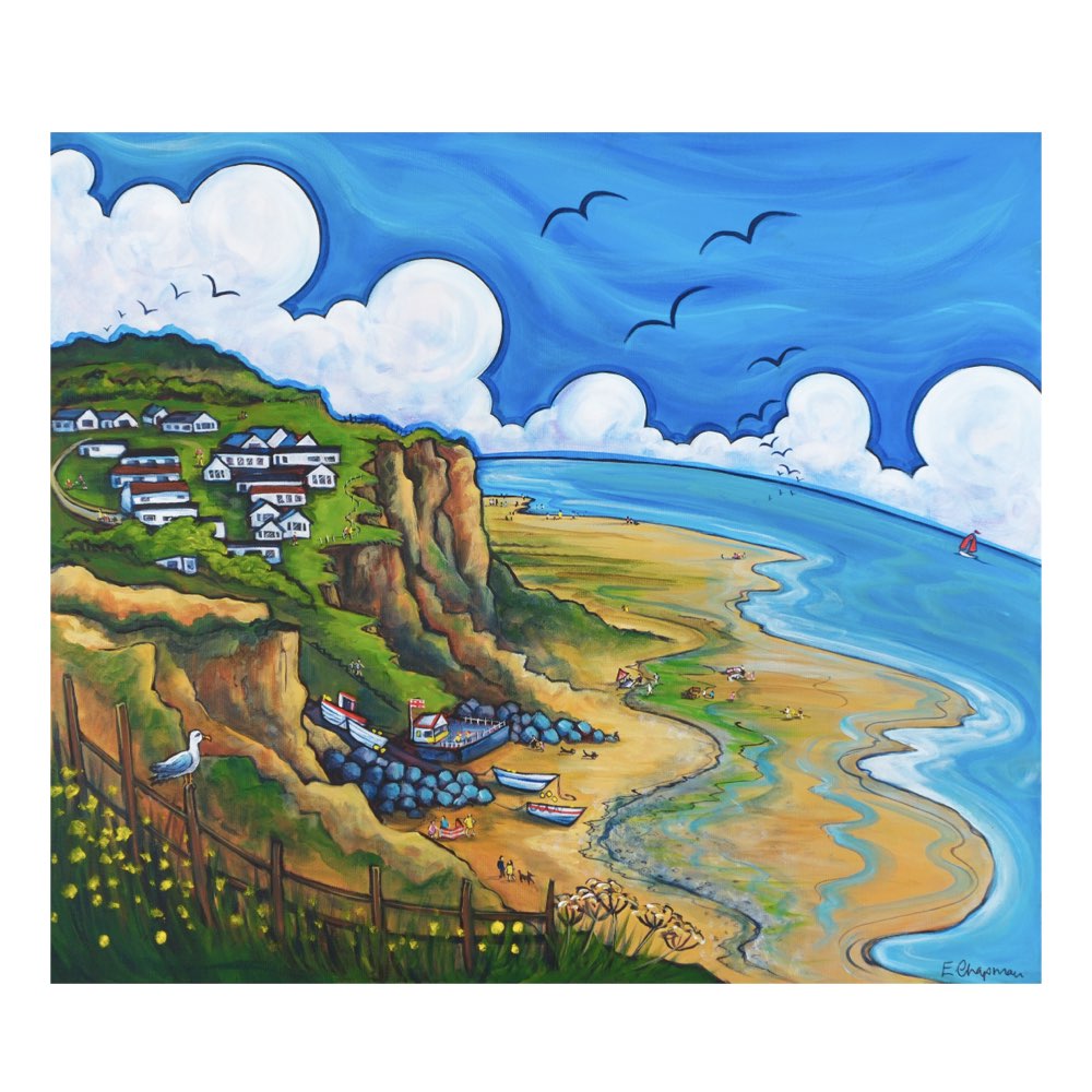 A Summer to Write Home About, East Runton | Original by Emily Chapman