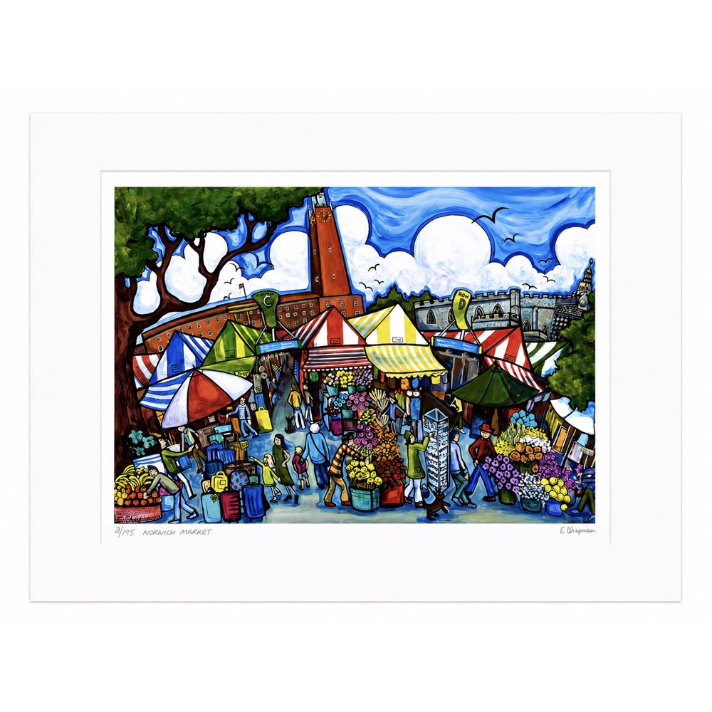 Norwich Market | Limited Edition Print by Emily Chapman