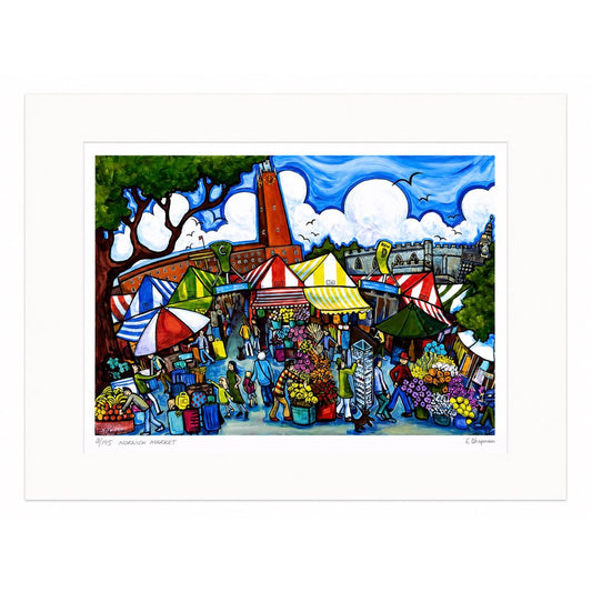 Norwich Market | Limited Edition Print by Emily Chapman