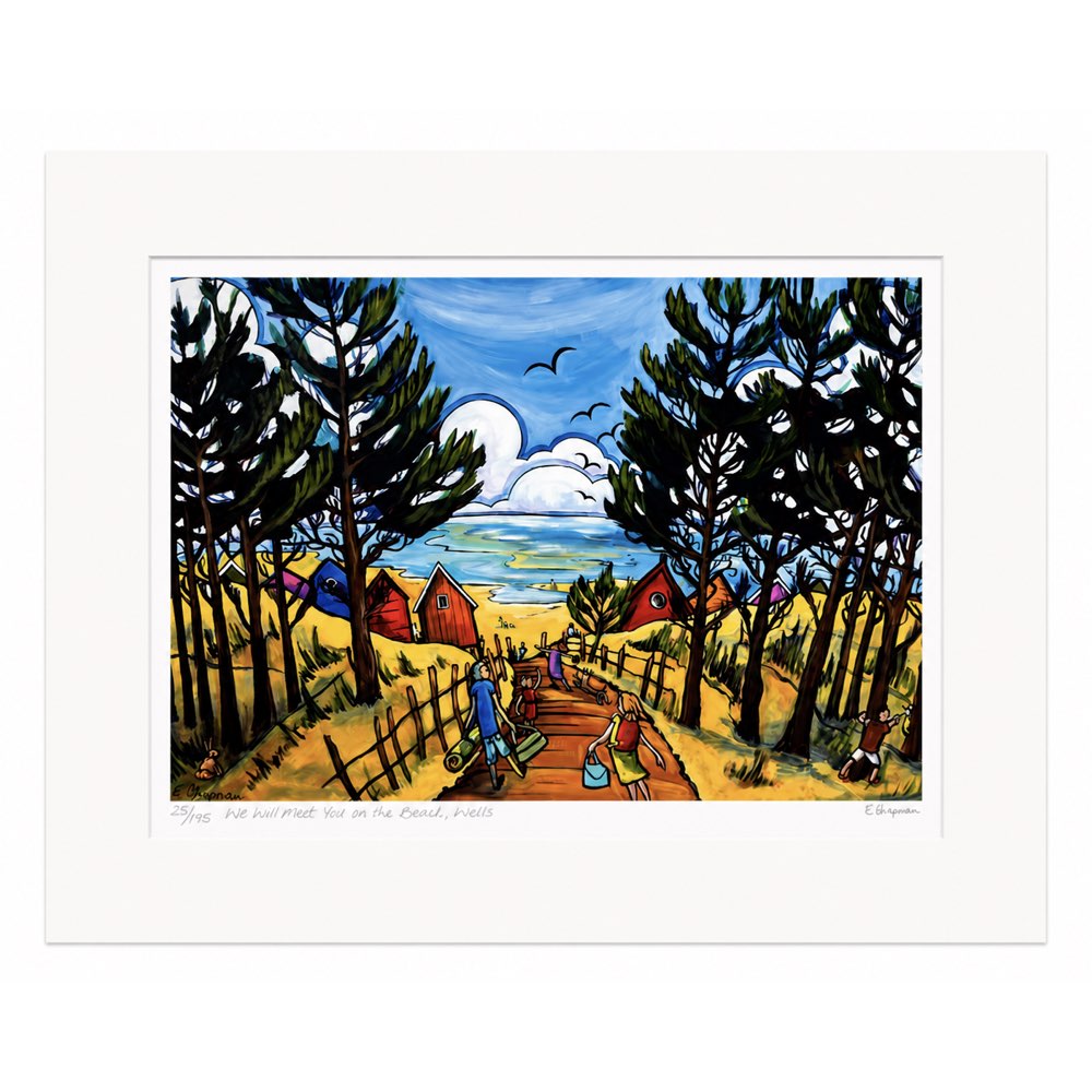We Will Meet you on the beach | Limited Edition Print by Emily Chapman