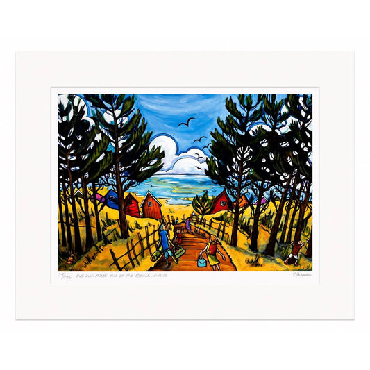 We Will Meet you on the beach | Limited Edition Print by Emily Chapman