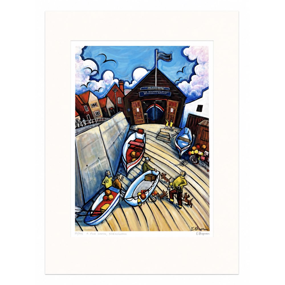 A Fine Catch, Sheringham | Limited Edition Print by Emily Chapman