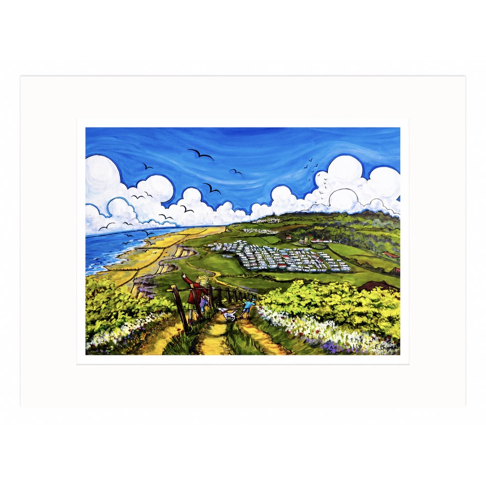 With the Wind in our Hair, Sheringham | Limited Edition Print by Emily Chapman