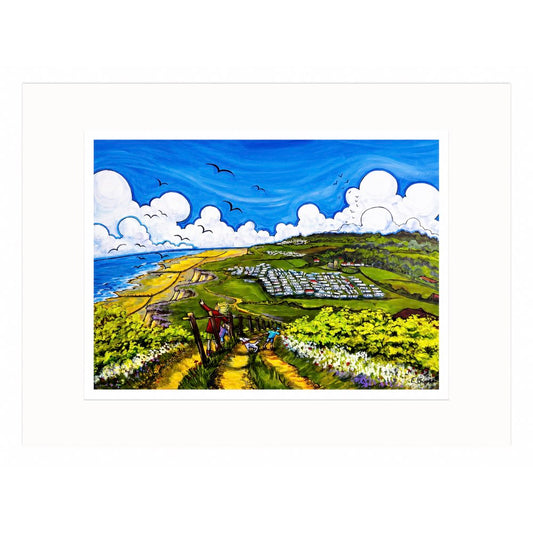 With the Wind in our Hair, Sheringham | Limited Edition Print by Emily Chapman