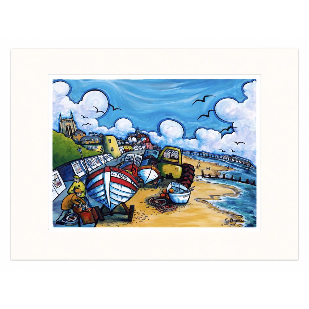 Sunny Days at Cromer | Limited Edition Print by Emily Chapman