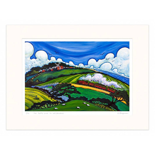 The Poppy Line to Weybourne | Limited Edition Print by Emily Chapman