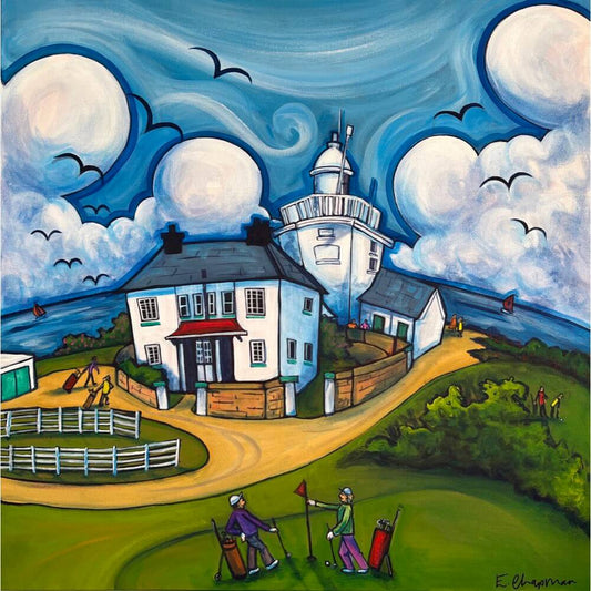 Tee Off at Cromer Lighthouse | Original by Emily Chapman
