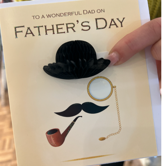Father's Day Card | Pop Out Bowler Hat | Card