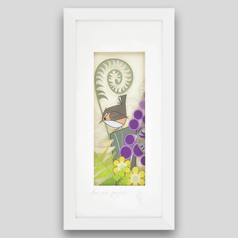 Fern & Foxglove | Framed Print