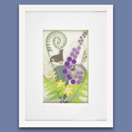 Fern & Foxglove | Framed Print