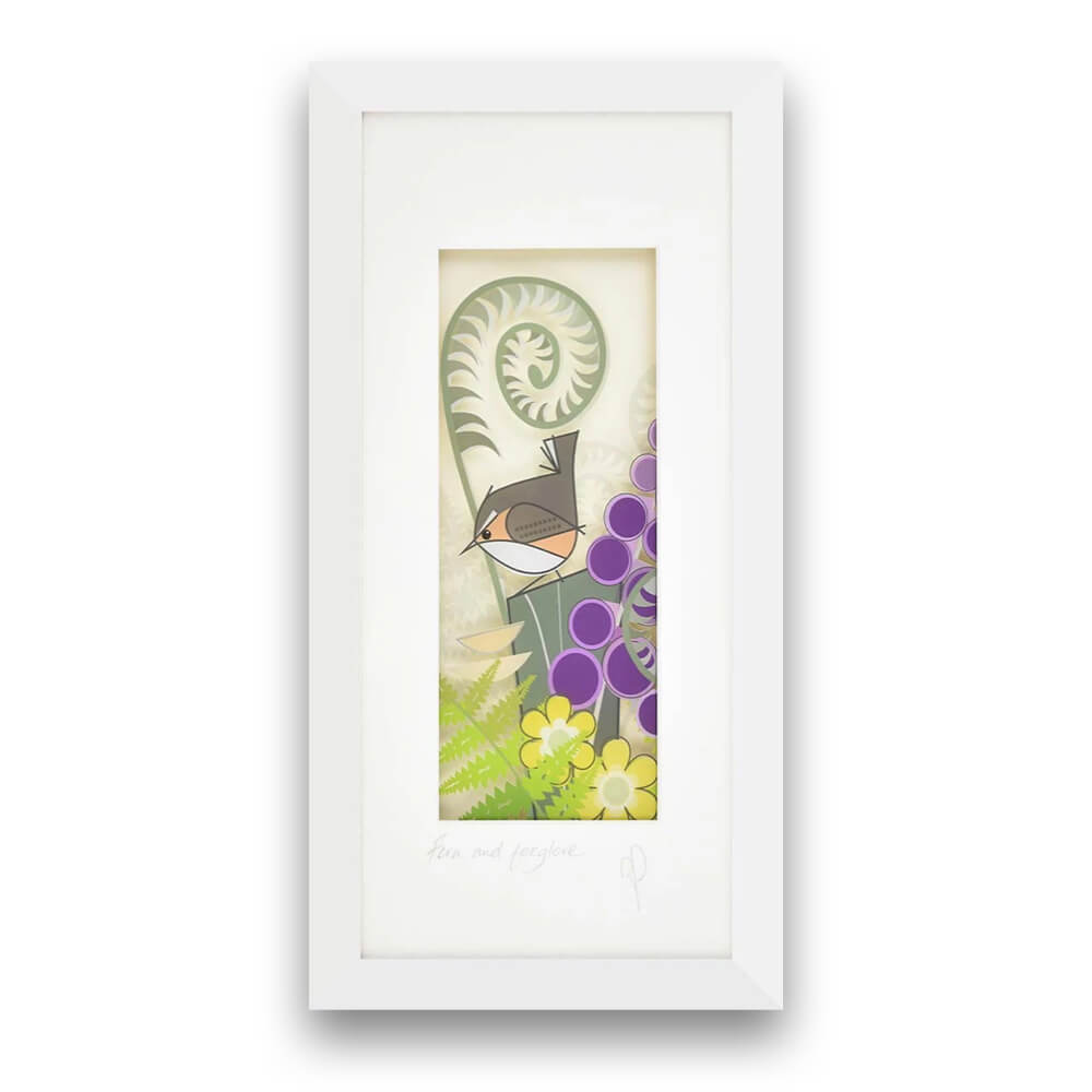 Fern & Foxglove | Framed Print