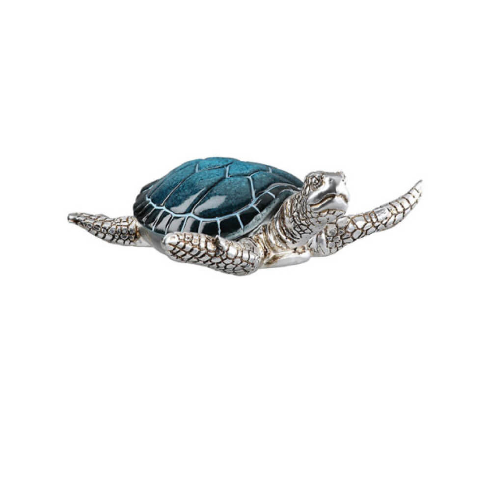 Flossy Blue Turtle Trinket Dish