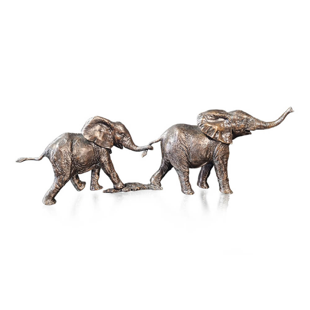 Follow the Leader Elephants Bronze Sculpture by Dean Kendrick - Limited Edition