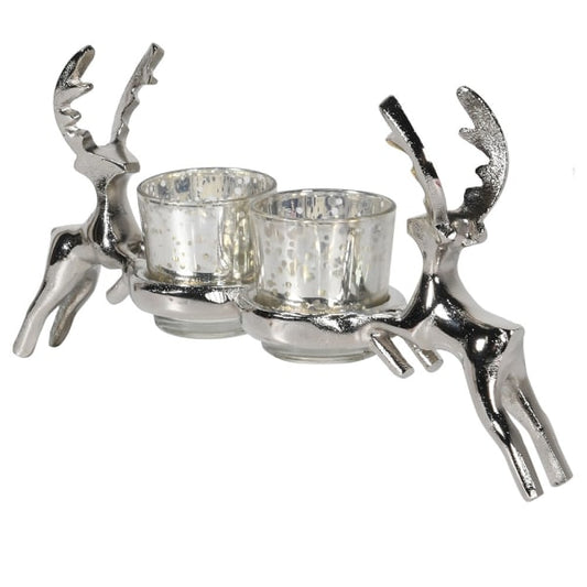 Double Reindeer Candle Holder | Red Lobster Gallery