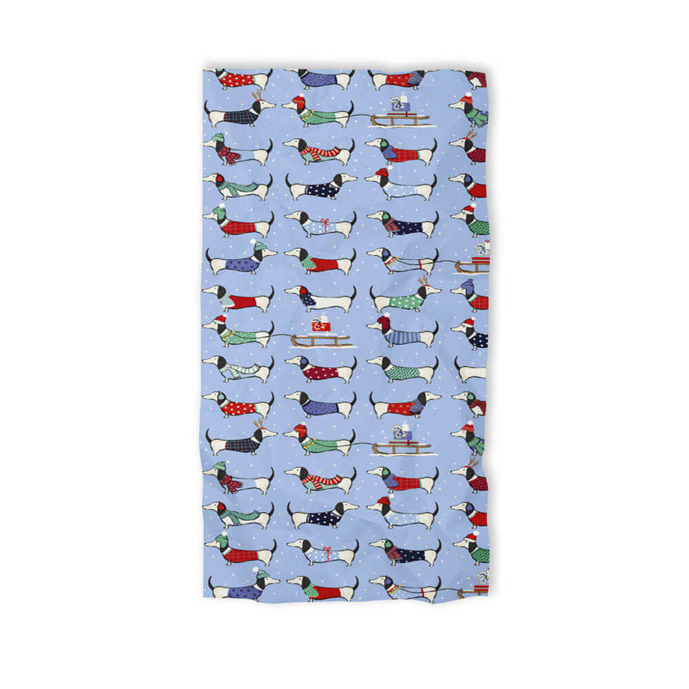 Christmas Dachshund Tissue Paper Set | 4 Sheets