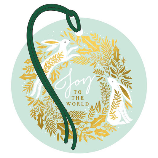 Hare & Holly Gift Tag — Gift Wrapping Service | Red Lobster Gallery