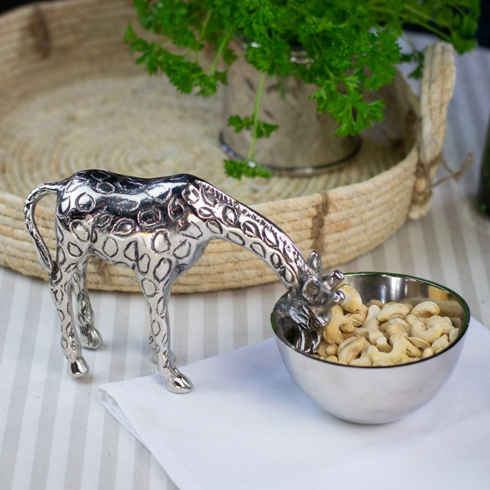 Silver Giraffe Nibbles Bowl