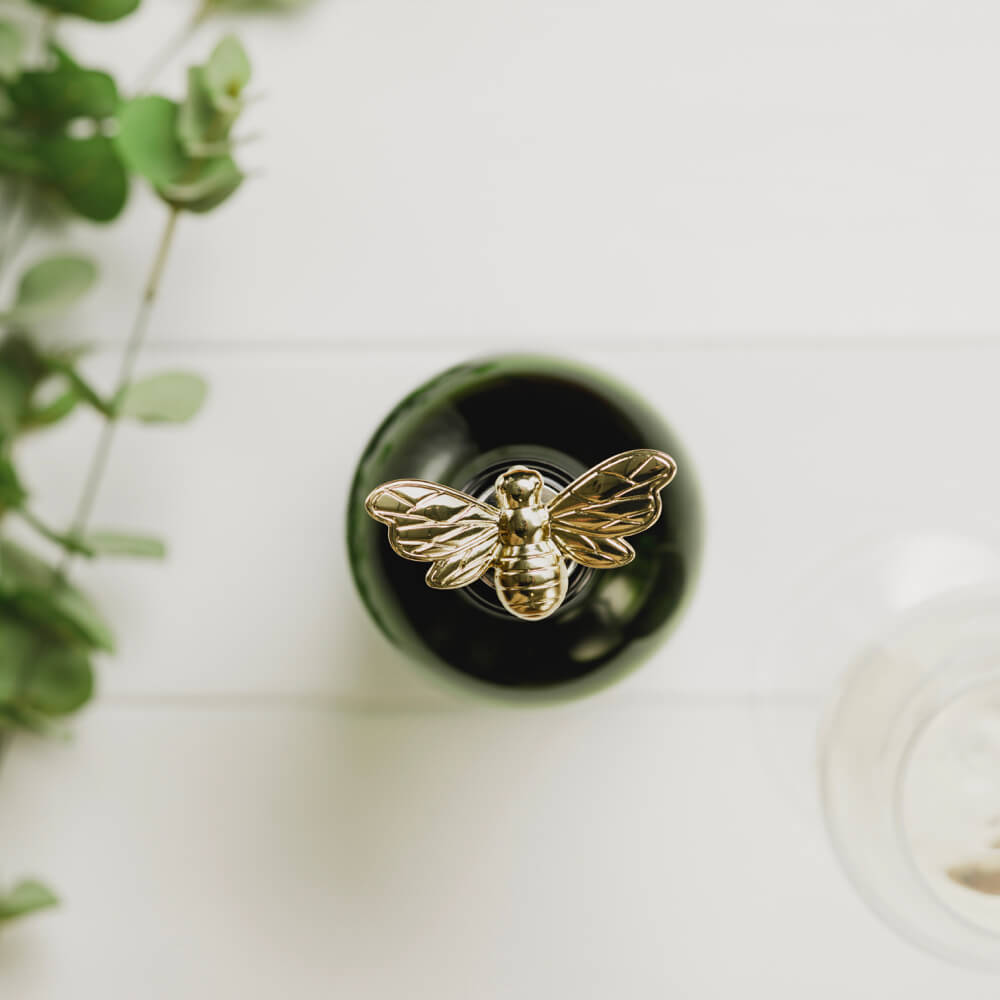 Gold Bee Bottle Stopper | Red Lobster Gallery