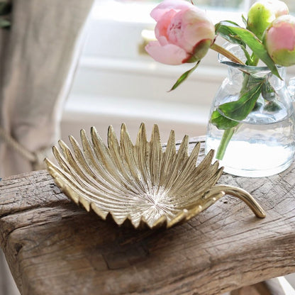 Gold Palm Leaf Bowl