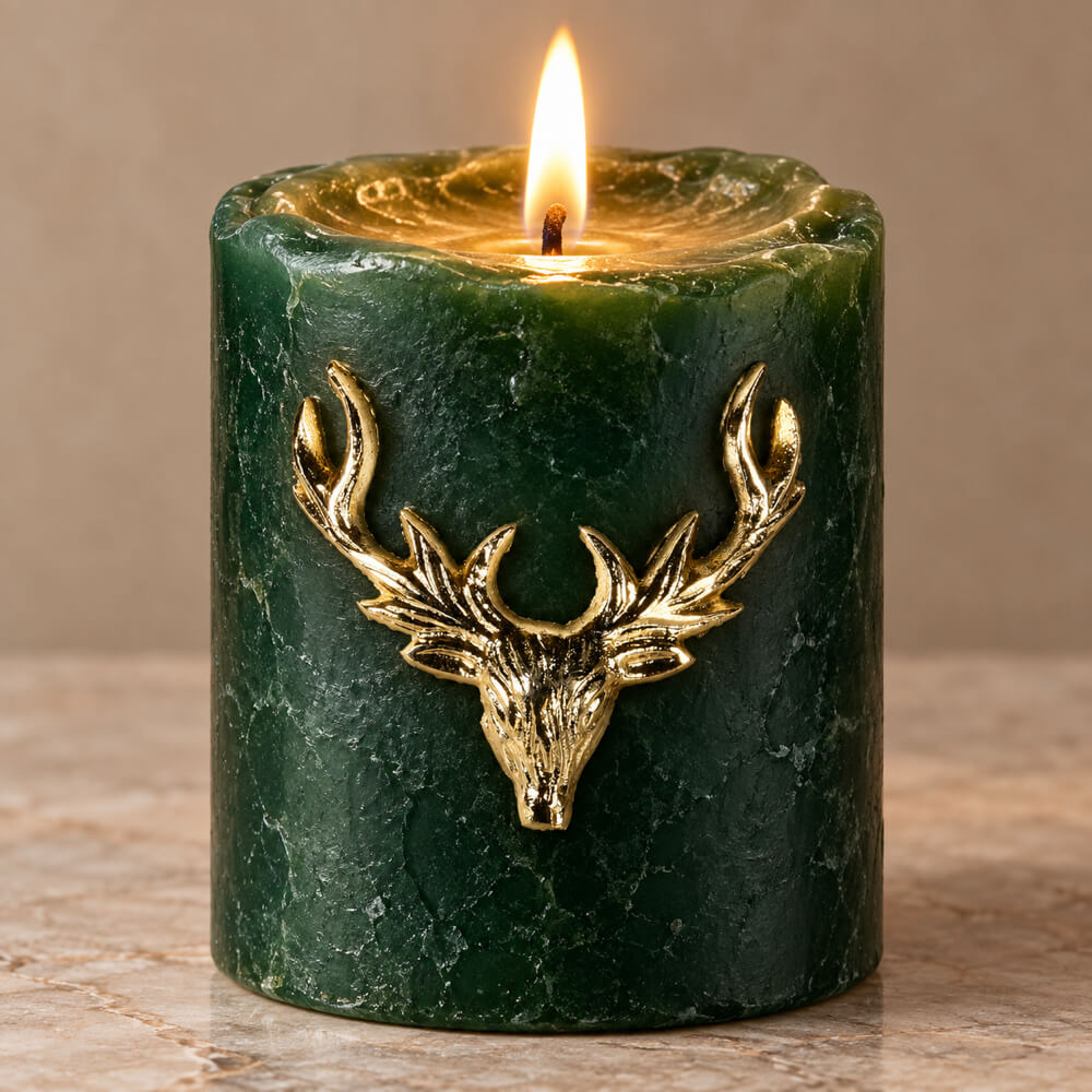 Gold Stag Candle Pin