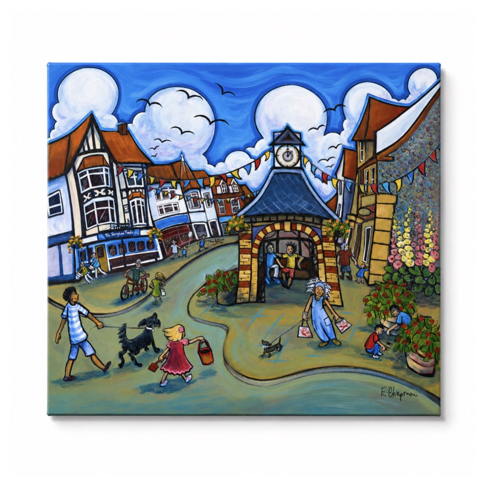 Good Times, Sheringham Clock | Original Painting by Emily Chapman
