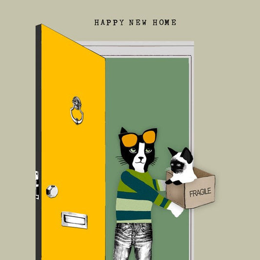 Happy New Home with Cats | Card