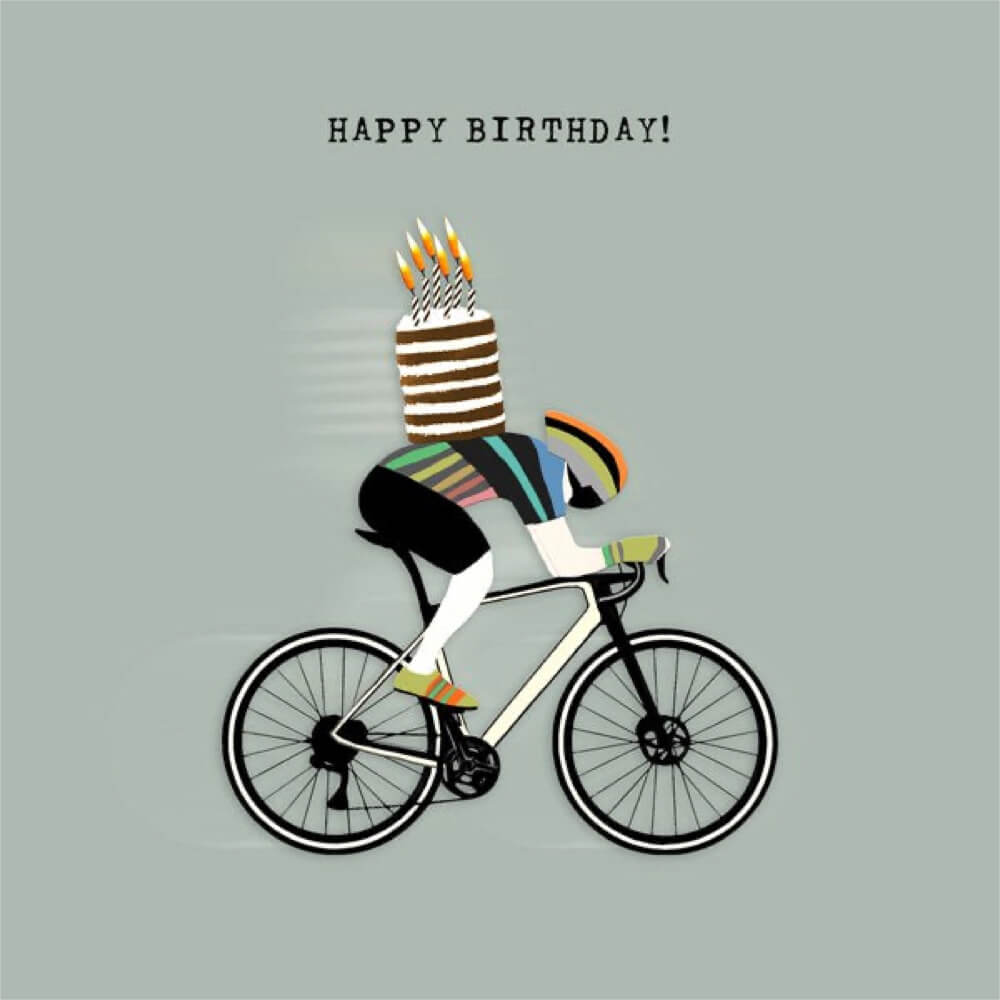 Cyclist Birthday Card