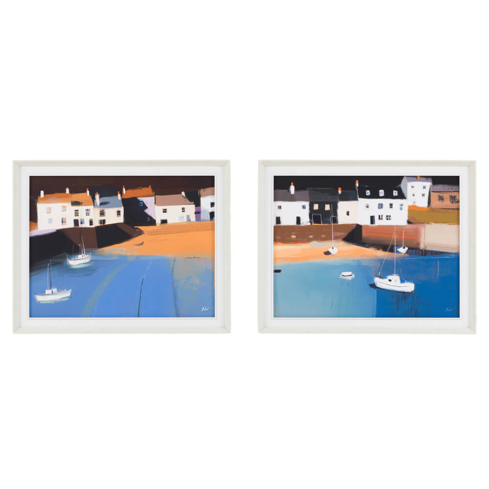 Heading Out | Framed Canvas Print Set of 2 by Nigel Waller