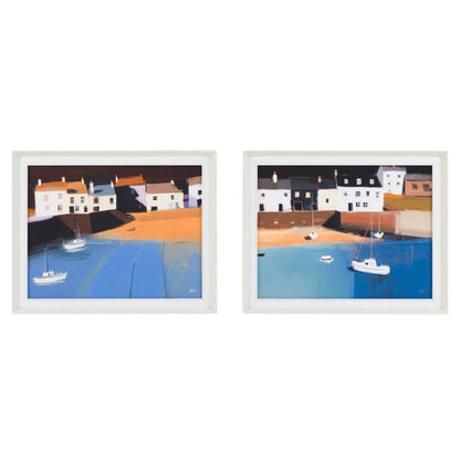 Heading Out | Framed Canvas Print Set of 2 by Nigel Waller