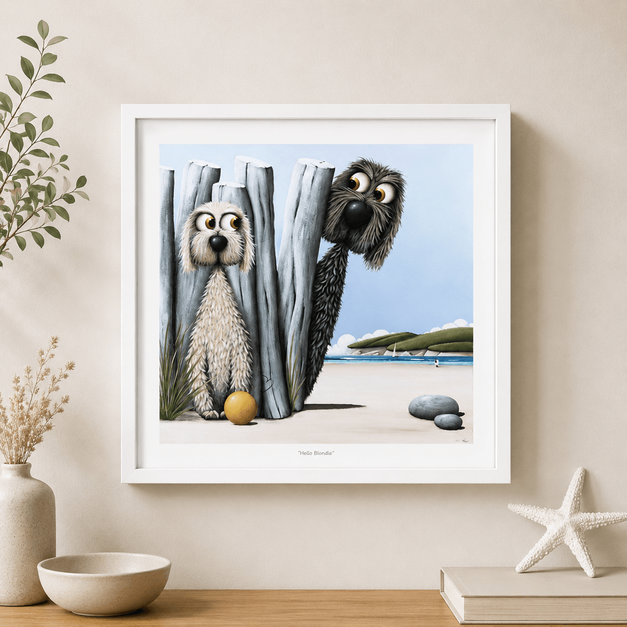 Hello Blondie | Framed Print Wall Art by Simon Clarke